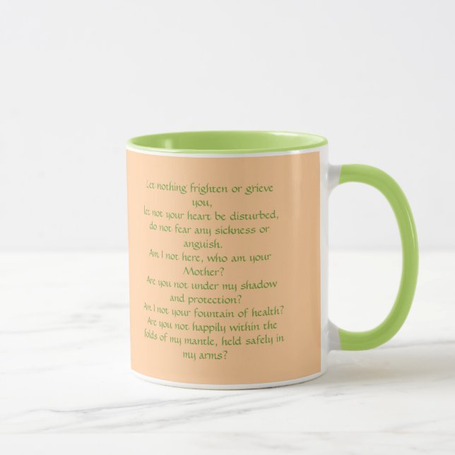 Taza Nuestra señora de Guadalupe con Juan Diego (Derecha)