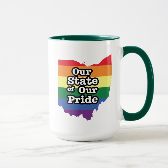 Taza Nuestro estado de orgullo| Ohio (Derecha)