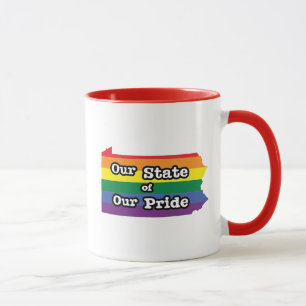 Taza Nuestro estado de orgullo  Pennsylvania