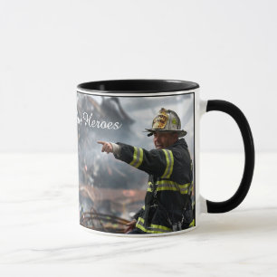 Taza "Nuestro héroe" Mug, bombero apoya el café Mug