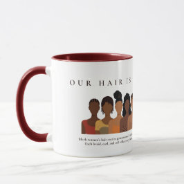 Taza Nuestro Mug de Apreciación del Cabello Negro Histo
