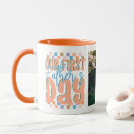 Taza Nuestro Primer Día del Padre Retro Foto Personaliz