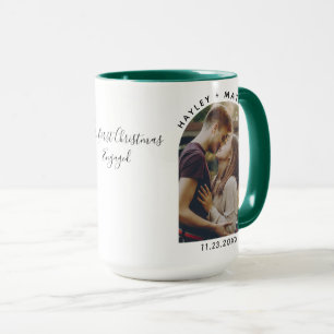 Taza Nuestro primer Personalizado de Fotos Comprometida