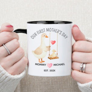 Taza Nuestro primer regalo del Día de la Madre, Mamá y