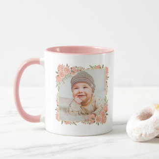 Taza Nueva abuela Mugs Baby Photo Name Best Grandma