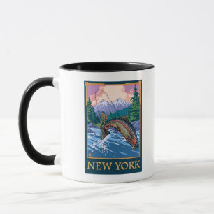 Taza Nueva escena del pescador de YorkAngler