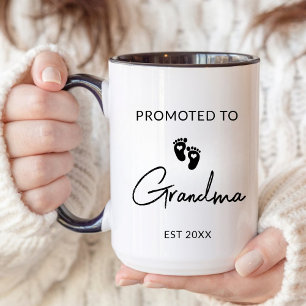 Taza Nueva Invitación de Embarazo del Abuelo Abuela