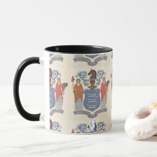 Taza Nueva Jersey Original 1776 State Seal Mug