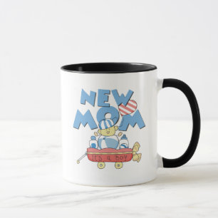 Taza Nueva mamá es camisetas y regalos de un muchacho