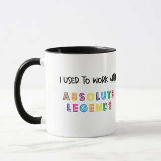 Taza Nueva Mug De Trabajo, Solía Trabajar Con Leyendas