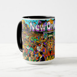 Taza Nueva Orleans, Louisiana divirtiéndose