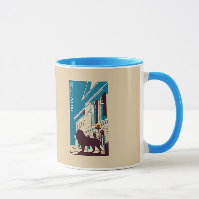 Taza Nueva publicidad retra de Chicago del instituto (Derecha)