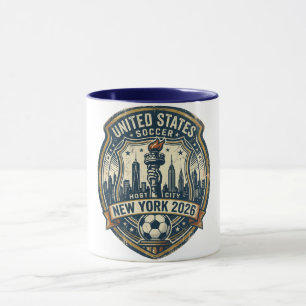 Taza Nueva York Ciudad Anfitriona Mundial 2026 Fútbol V