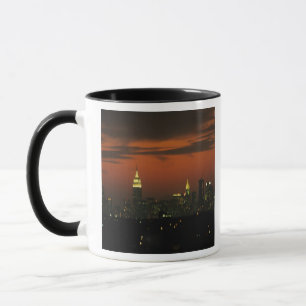 Taza Nueva York, EE. UU. Horizonte de Manhattan uptown