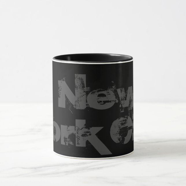 Taza Nueva York - Guay Black And Gray Style Mug (Centro)