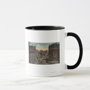 Taza Nueva York, NY - Broadway y avenida de Amsterdam