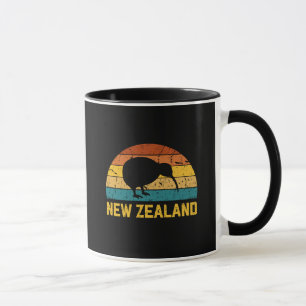 Taza Nueva Zelanda Kiwi Retro 