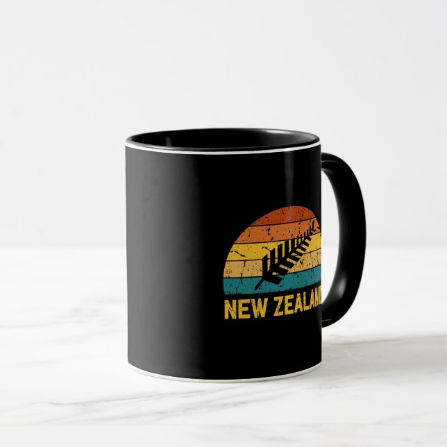 Taza Nueva Zelanda Retro  (Anverso derecho)