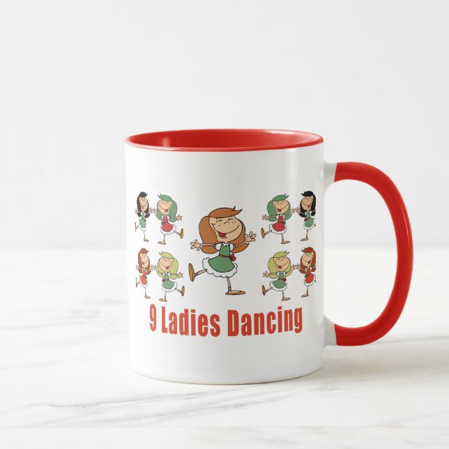 Taza Nueve Damas Bailando Mugs (Derecha)