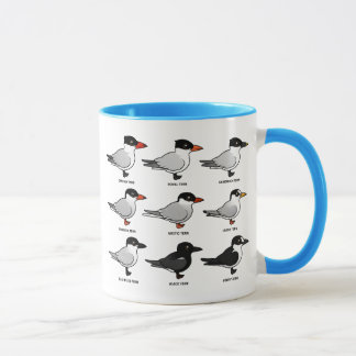 Taza Nueve golondrinas de mar de Birdorable