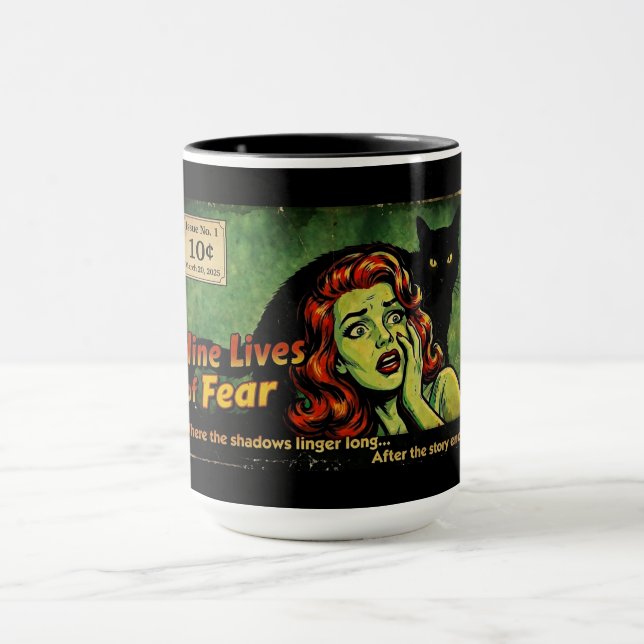 Taza Nueve Vidas de Terror – Edición No. 1 Retro Horror (Centro)