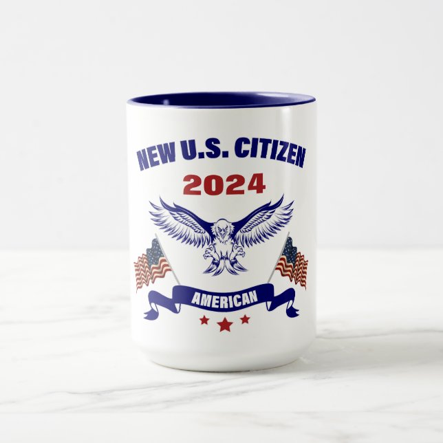 Taza Nuevo ciudadano estadounidense 2024 Mug (Centro)