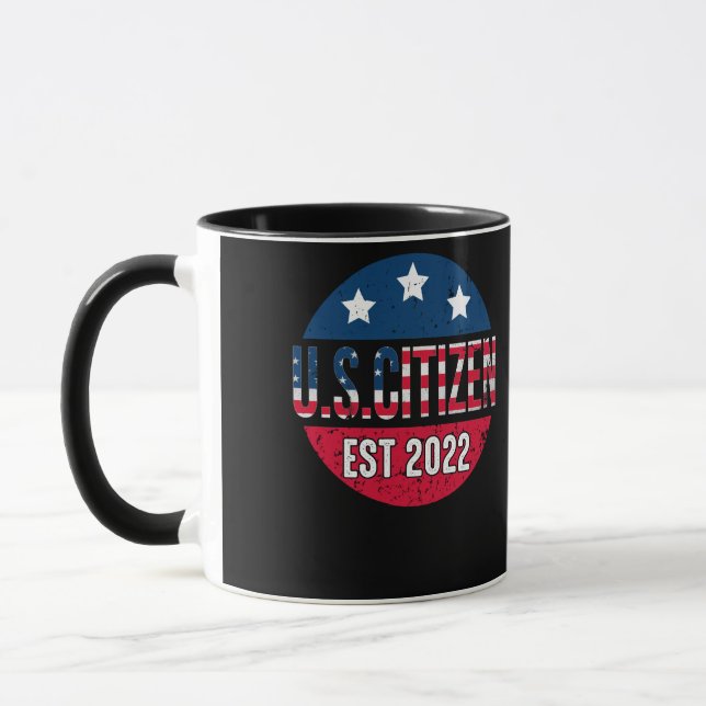 Taza Nuevo ciudadano estadounidense este 2022 Inmigrant (Izquierda)