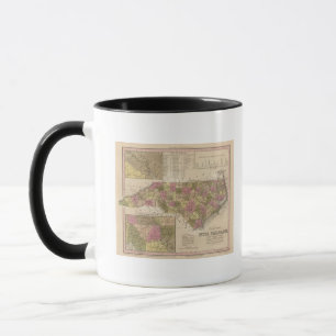 Taza Nuevo Mapa De Carolina Del Norte