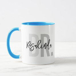 Taza Nuevo Médica de moda PhD Custom Name Apreciation G