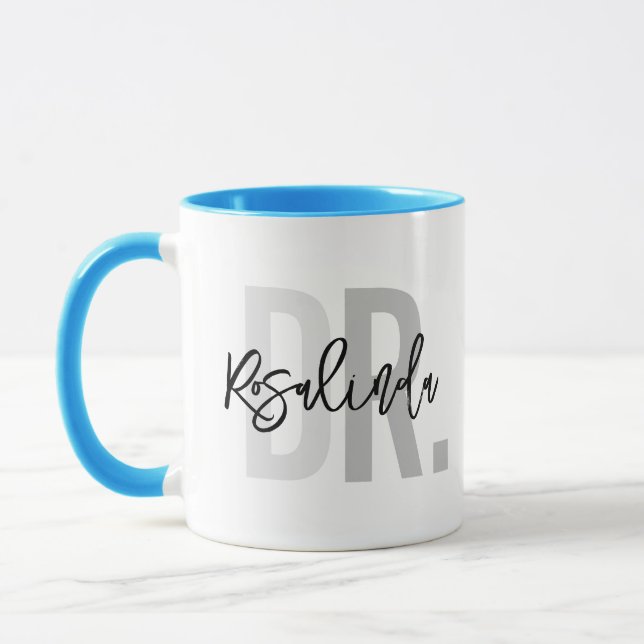 Taza Nuevo Médica de moda PhD Custom Name Apreciation G (Izquierda)
