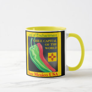 Taza Nuevo México Red o Green Chile CoffCup Mug