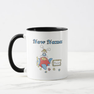 Taza Nuevo Nana de camisetas y regalos para niños avion