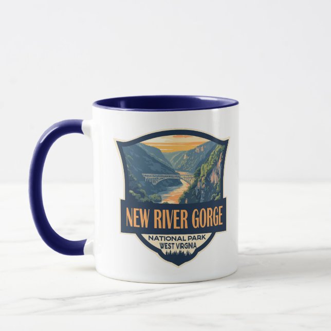 Taza Nuevo Parque Nacional del Gorge del Río Retro (Izquierda)