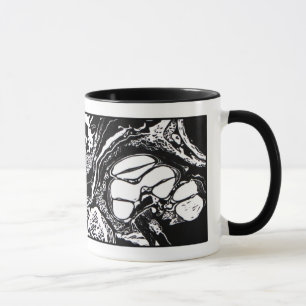 Taza ¡NUEVO!  ¡Taza cruzada de la impresión de bloque