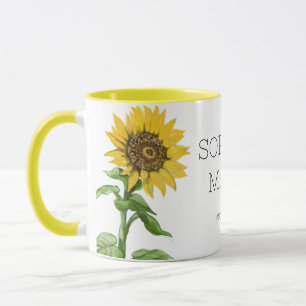 Taza Nuevo tazón de Mamá, girasol