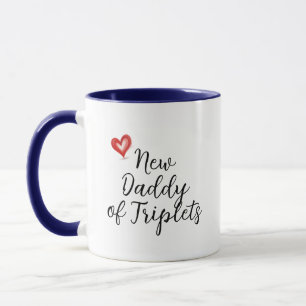 Taza Nuevo y gracioso papá de Triplets, regalo, Baby Sh