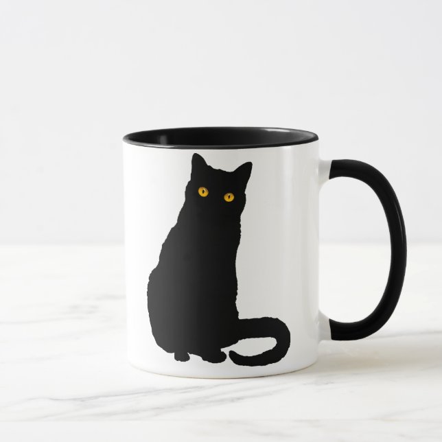 Taza Número 1 de mugre de gato negro (Derecha)
