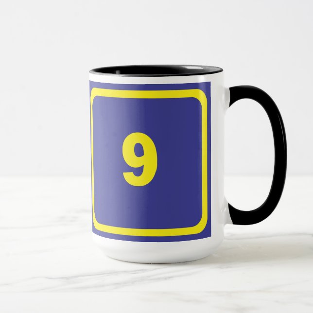 Taza Número 9 (Derecha)