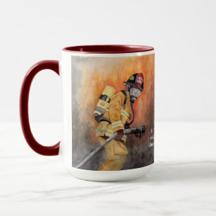 Taza Número de estación de bomberos Personalizado de fu