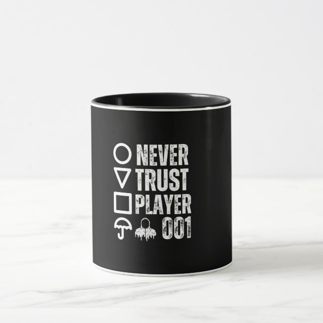 Taza Nunca confiar en el jugador 001 (Centro)