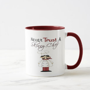 Taza Nunca confíes en un chef flaco