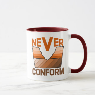 Taza Nunca Conformarse - Discordancia Angular del Geólo