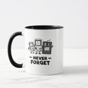 Taza Nunca Olvide la cinta Casse La estética de Vintage