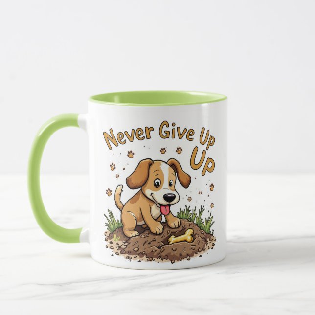 Taza Nunca renuncies a la peluca de perro - Regalo moti (Izquierda)