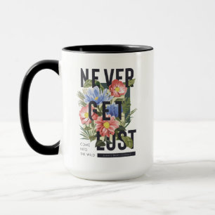Taza Nunca se pierda el lema floral