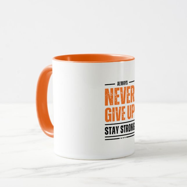 Taza Nunca se rindan las tonterías (Anverso izquierdo)