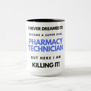 Taza Nunca soñé que me convertiría en una farmacia súpe