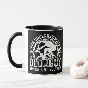 Taza Nunca Subestimes A Un Viejo En Una Bicicleta Graci