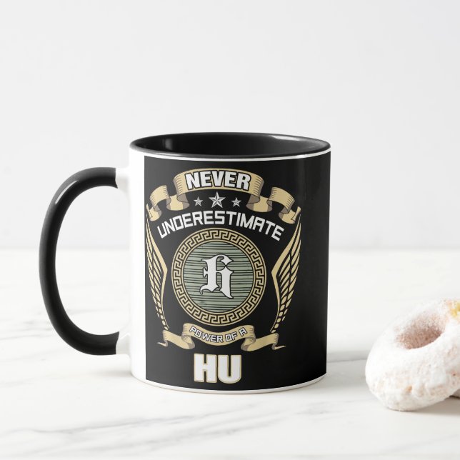 TAZA NUNCA_SUBESTIMES_EL_PODER_DE_UN_HU (Con donut)