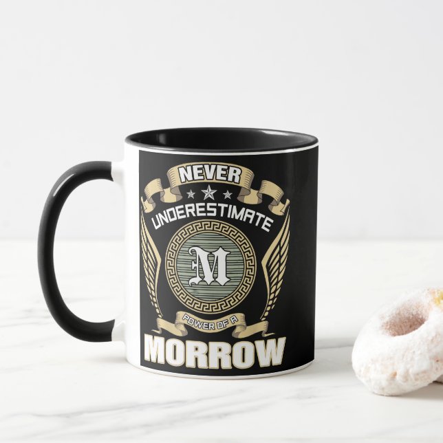 TAZA NUNCA_SUBESTIMES_EL_PODER_DE_UN_MORROW (Con donut)